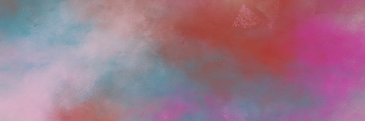 stunning vintage abstract painted background with antique fuchsia, pastel purple and sienna colors and space for text or image. can be used as horizontal background texture