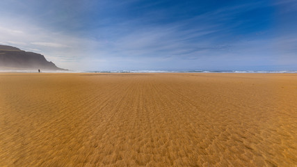 Rauðisandur - dzika plaża na Islandii, o specyficznym kolorze piachu.