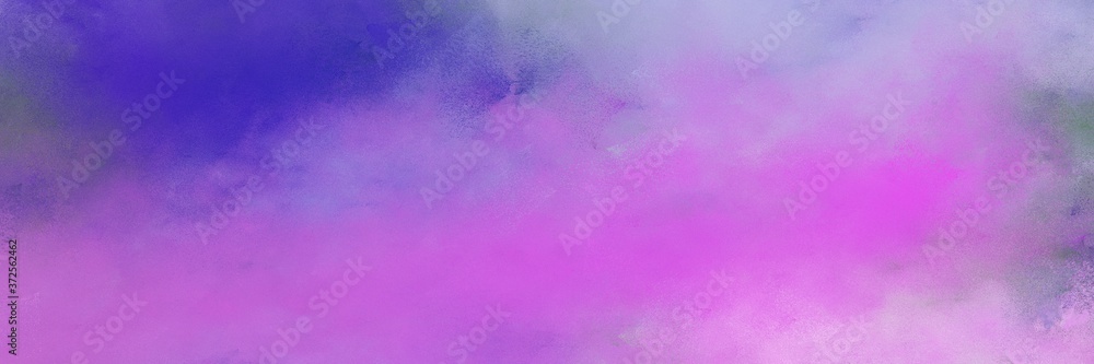 Aufkleber awesome abstract painting background graphic with orchid, medium orchid and dark slate blue colors a