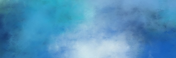 beautiful abstract painting background texture with steel blue, light blue and corn flower blue colors and space for text or image. can be used as header or banner