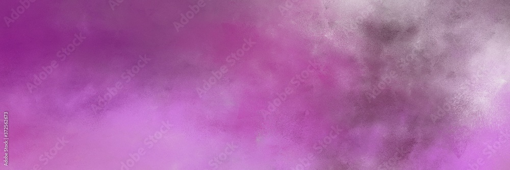 Poster stunning abstract painting background texture with mulberry  and antique fuchsia colors and space for text or image. can be used as horizontal header or banner orientation
