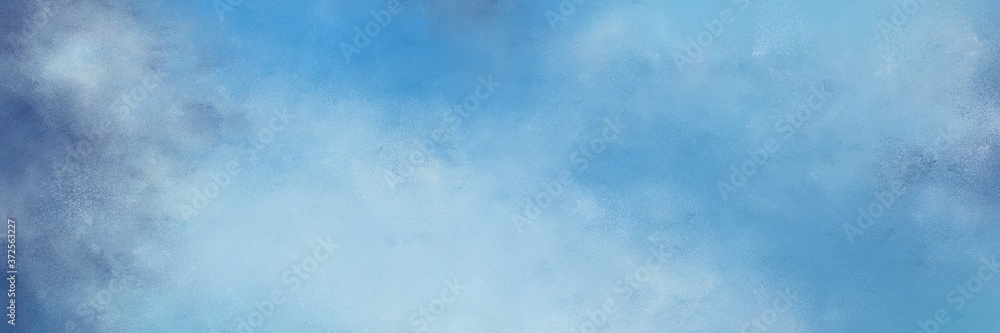 Aufkleber amazing abstract painting background graphic with sky blue, steel blue and light blue colors and spa