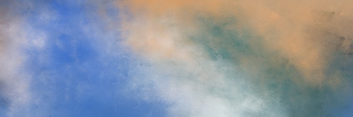 beautiful vintage abstract painted background with light slate gray, steel blue and tan colors and space for text or image. can be used as postcard or poster