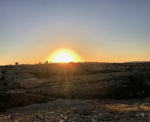 A Sunset over Jerusalem