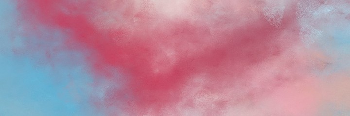 stunning rosy brown, moderate pink and corn flower blue colored vintage abstract painted background with space for text or image. can be used as postcard or poster