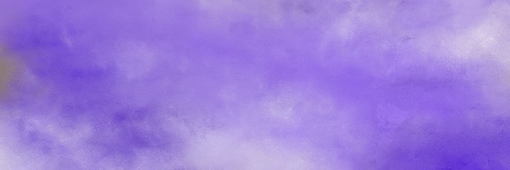 decorative abstract painting background texture with medium purple, thistle and slate blue colors and space for text or image. can be used as horizontal header or banner orientation