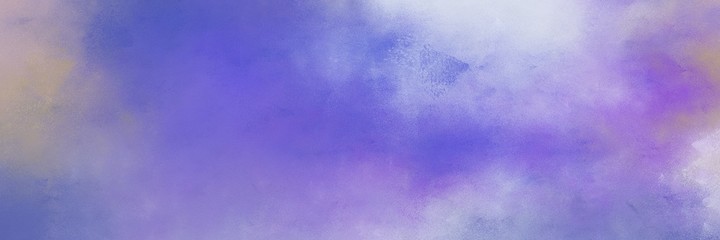 beautiful abstract painting background texture with medium purple, lavender blue and slate blue colors and space for text or image. can be used as horizontal background texture