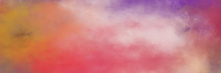decorative abstract painting background graphic with indian red, baby pink and pastel violet colors and space for text or image. can be used as horizontal header or banner orientation