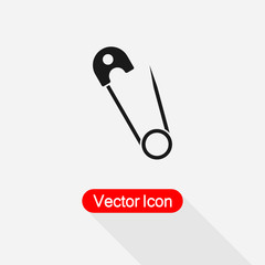 Safety Pin Icon Vector Illustration Eps10