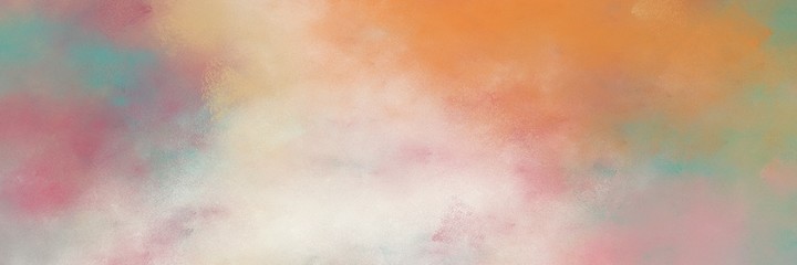 beautiful abstract painting background texture with tan, peru and antique white colors and space for text or image. can be used as horizontal background graphic