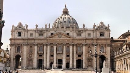 Fototapeta na wymiar A view of the Vatican in Rome