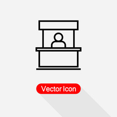 Sales Booth Icon Vector Illustration Eps10