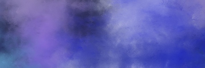 beautiful abstract painting background graphic with slate blue and dark slate gray colors and space for text or image. can be used as horizontal header or banner orientation