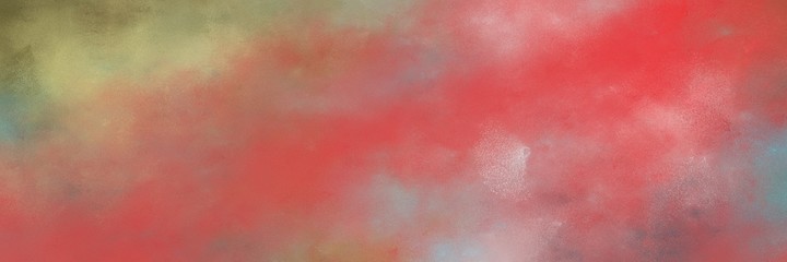 stunning indian red, dark khaki and silver colored vintage abstract painted background with space for text or image. can be used as horizontal background graphic