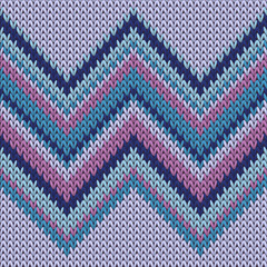Stylish zig zal lines knitting texture geometric  - obrazy, fototapety, plakaty