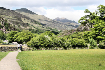 A view of the North Wales Countryside near Tryfan in Snowdonia