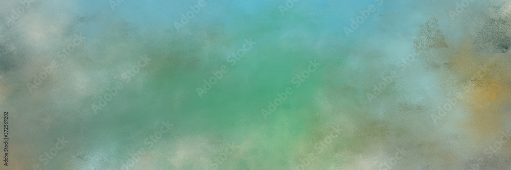 Aufkleber beautiful abstract painting background texture with light slate gray and medium aqua marine colors a