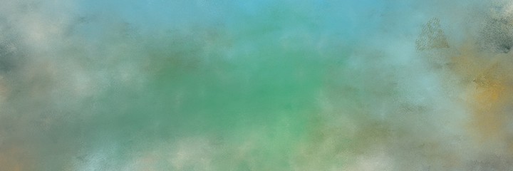 beautiful abstract painting background texture with light slate gray and medium aqua marine colors and space for text or image. can be used as postcard or poster