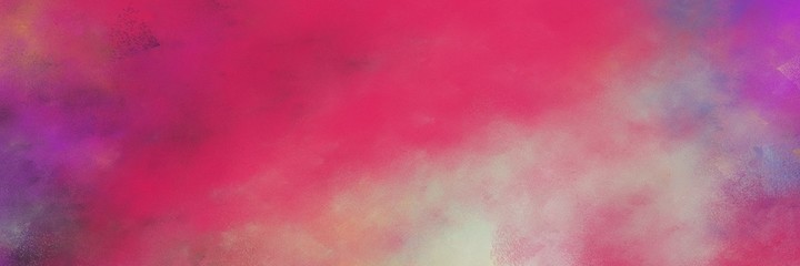 awesome vintage abstract painted background with moderate pink, pastel purple and rosy brown colors and space for text or image. can be used as horizontal header or banner orientation