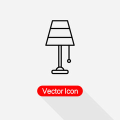 Table Lamp Icon Vector Illustration Eps10