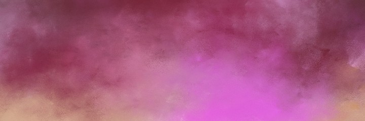 amazing antique fuchsia, orchid and pale violet red color background with space for text or image. vintage texture, distressed old textured painted design. can be used as header or banner