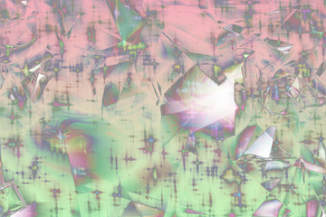 An abstract futuristic iridescent grunge background image.