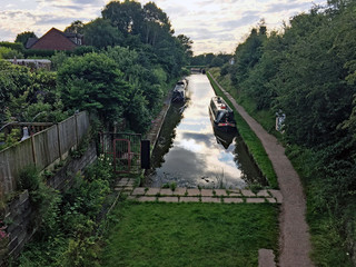 Fototapeta premium A view of the Canal at Whitchurch