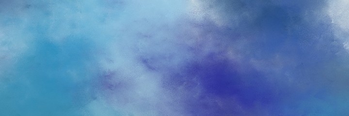 amazing abstract painting background graphic with steel blue and dark slate blue colors and space for text or image. can be used as horizontal background graphic