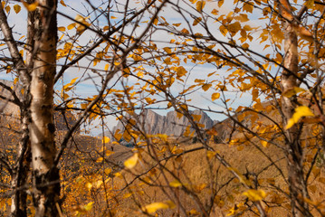 Autumn landscapes of Bolshoy Tkhach national park