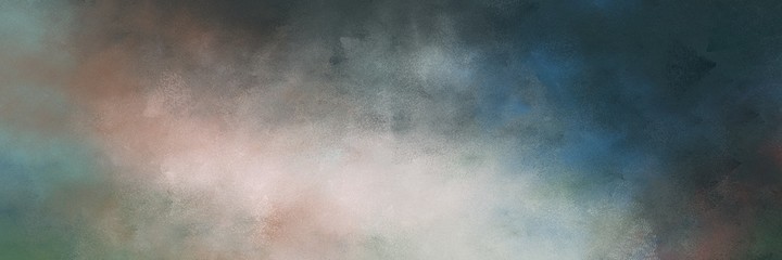 amazing vintage abstract painted background with dark slate gray, silver and rosy brown colors and space for text or image. can be used as horizontal background texture