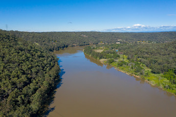The Hawkesbury River in regional New South Wales in Australia