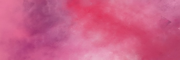 decorative mulberry , pale violet red and pastel magenta colored vintage abstract painted background with space for text or image. can be used as header or banner