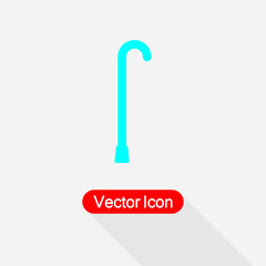 Walking Cane Icon Vector Illustration Eps10