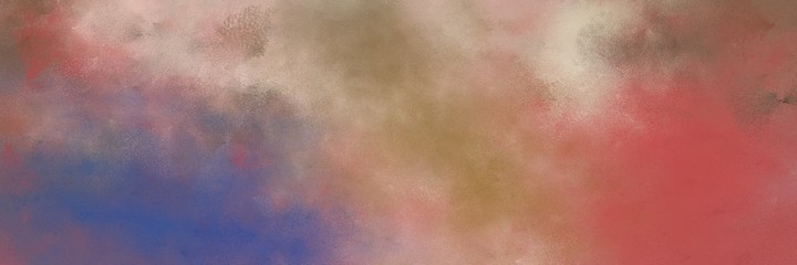 Naklejka premium stunning abstract painting background graphic with antique fuchsia, dark slate blue and pastel gray colors and space for text or image. can be used as header or banner