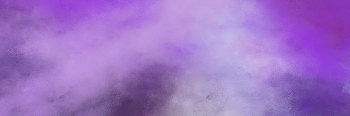 beautiful abstract painting background graphic with medium purple, moderate violet and dark slate blue colors and space for text or image. can be used as horizontal header or banner orientation