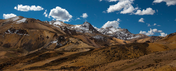 mountain landscape with snow