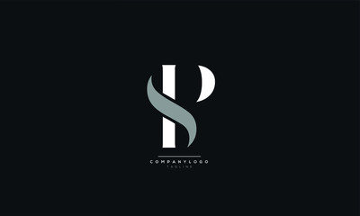 Fototapeta SP or PS Letter Business Logo Design Alphabet Icon Vector Symbol obraz