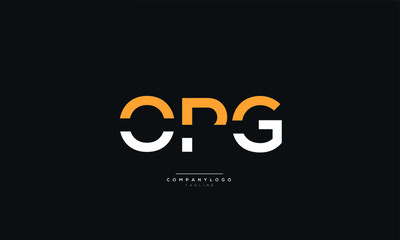 OPG Letter Business Logo Design Alphabet Icon Vector Symbol