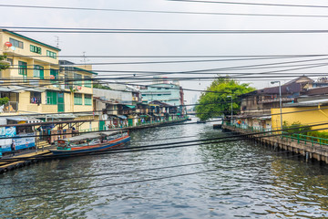 BANGKOK, THAILAND, 12 JANUARY 2020: Canal of Bangkok