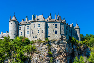 Castle of Walzin in Belgium