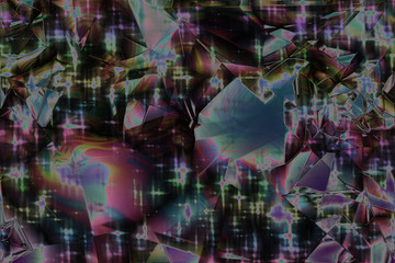 An abstract futuristic iridescent grunge background image.