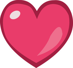 Vector illustration of the shape of a heart