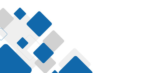Blue white grey background with abstract geometric modern element for banner, presentation design and flyer 