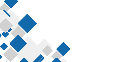 Obraz premium Blue white grey background with abstract geometric modern element for banner, presentation design and flyer 