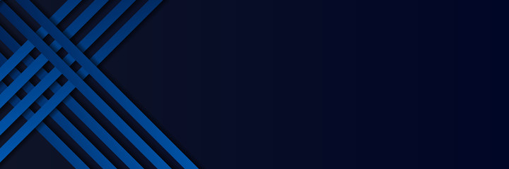 Blue abstract banner background