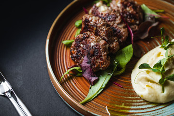 Delicious beef and mashed potatoes