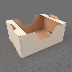 Retail cardboard tray box 1