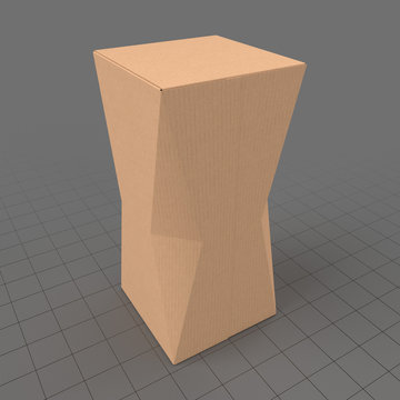Cardboard box with beveled edges 2