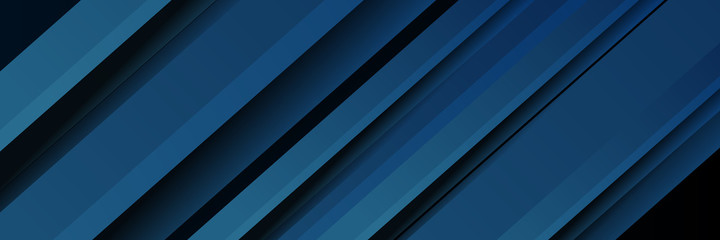 Obraz premium Bright navy blue dynamic abstract vector background with diagonal lines. 3D cover of business presentation banner for sale event night party. Fast moving soft shadow dots