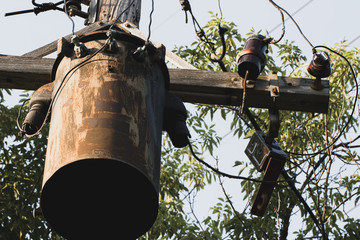 Old Abandoned Power Transformer
